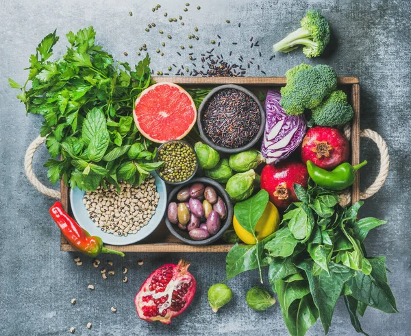 Ingredientes alimentares saudáveis — Fotografia de Stock