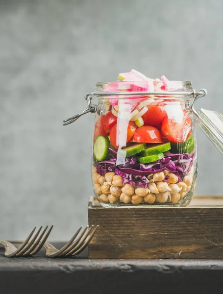 Salada saudável para levar — Fotografia de Stock