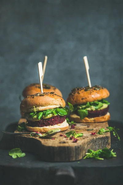 Hambúrgueres veganos saudáveis — Fotografia de Stock