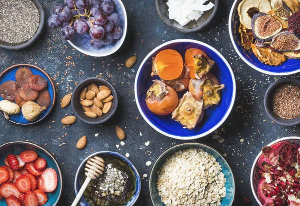 Ingrediënten voor gezond ontbijt — Stockfoto