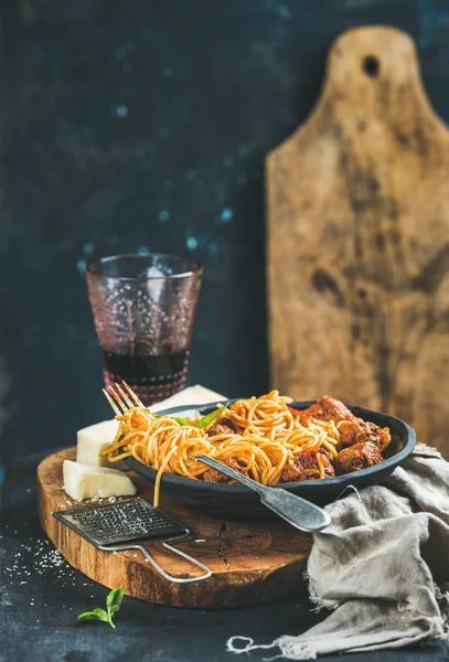 イタリアのパスタの夕食 — ストック写真