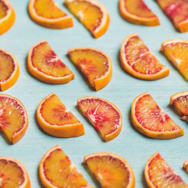 Taze kan portakal dilimleri 