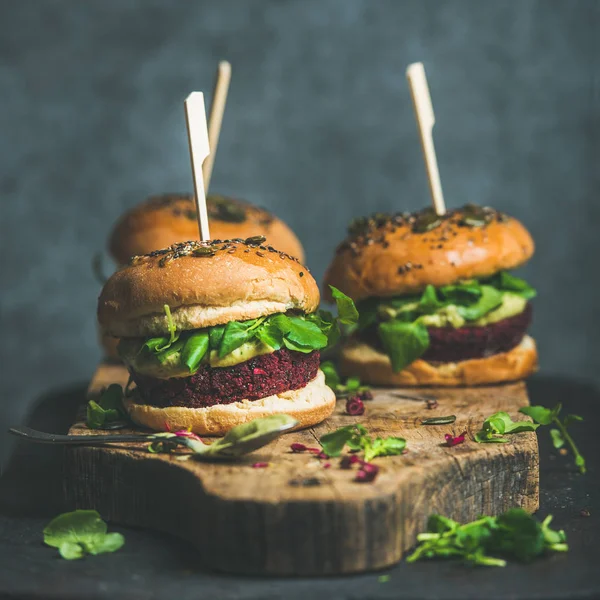 Hambúrgueres veganos saudáveis — Fotografia de Stock