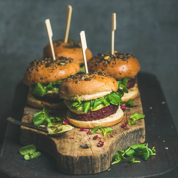 Hambúrgueres veganos saudáveis — Fotografia de Stock