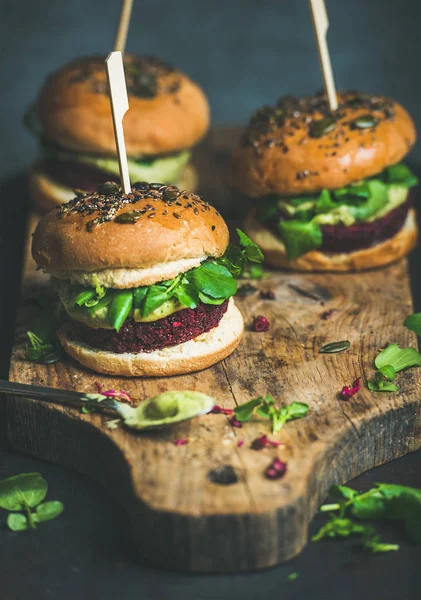 Здоровий vegan гамбургери — стокове фото