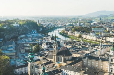 Salzburg, Avusturya eski şehir merkezi