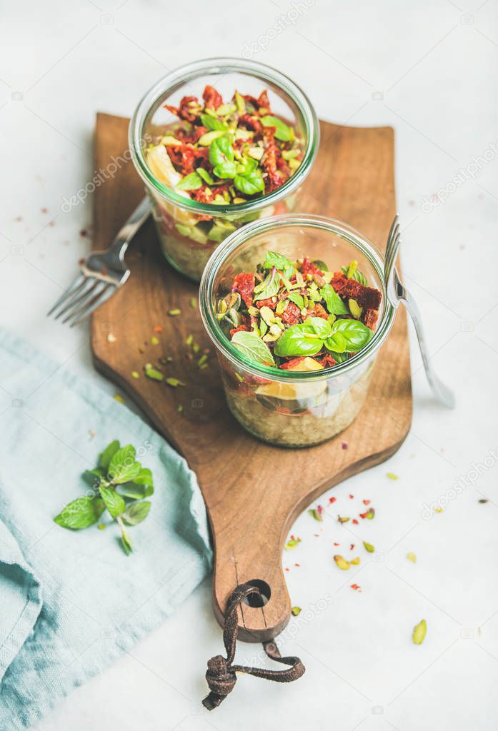 Healthy vegan salad 