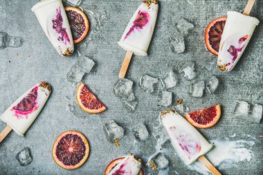 Kan portakalı popsicles 