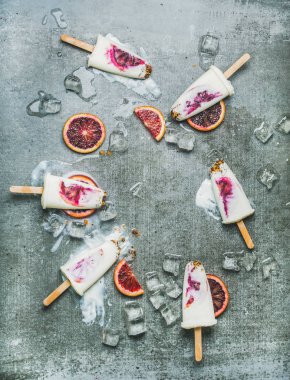 Kan portakalı popsicles 