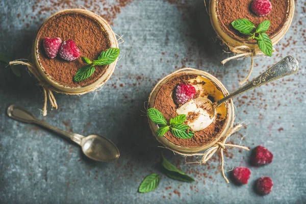 Dolce fatto in casa Tiramisu — Foto Stock