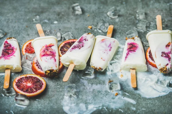 Kan portakalı popsicles 