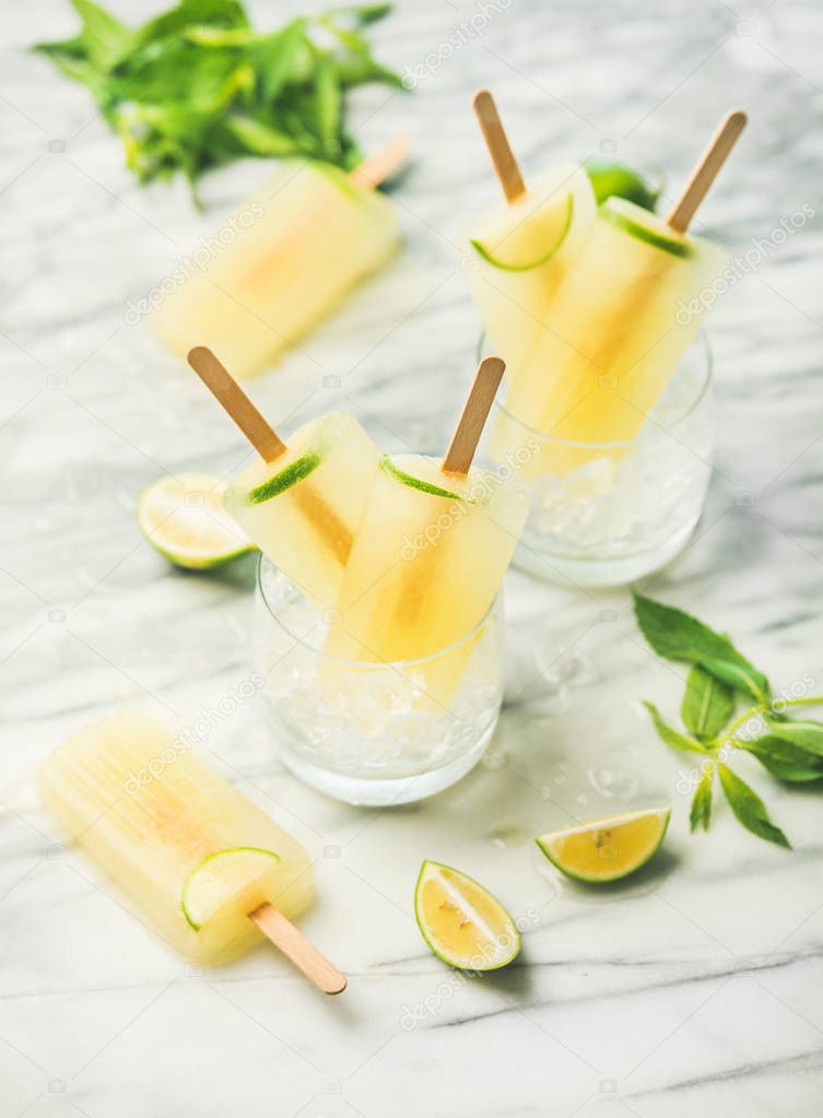 refreshing lemonade popsicles