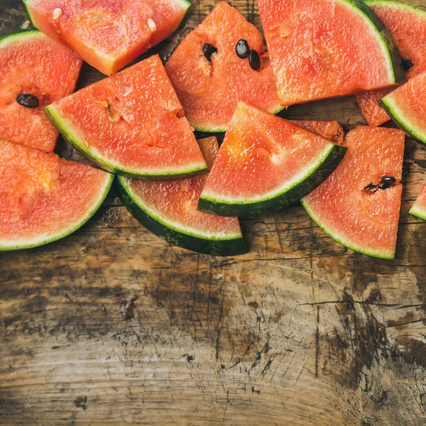 Saftige Wassermelonenstücke — Stockfoto