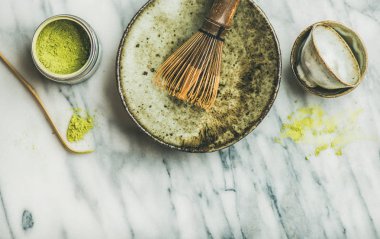 Matcha çay gibi demleyin için Japon araçları