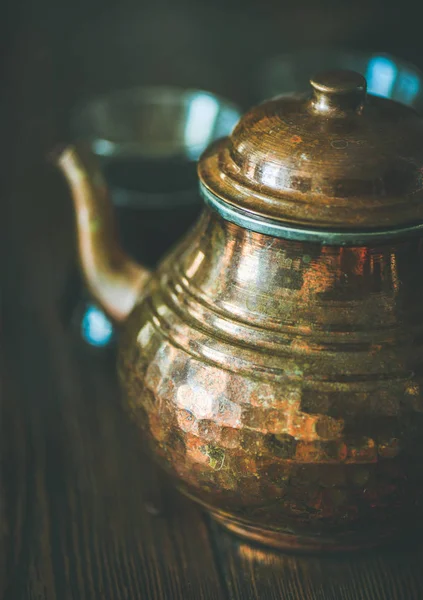 Pot à thé oriental Moyen-Orient — Photo