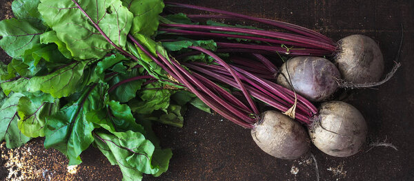 Bunch of fresh beetroots