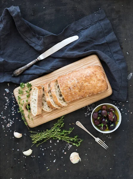Iταλική Τσιαμπάτα ψωμί — Φωτογραφία Αρχείου