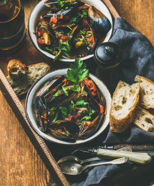 Belçika haşlanmış midye 