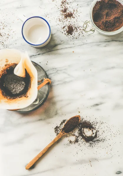 Black filtered coffee — Stock Photo, Image