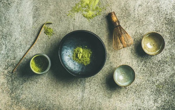 Японский зелёный чай маття — стоковое фото