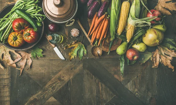 Hösten hälsosam matlagning bakgrund — Stockfoto