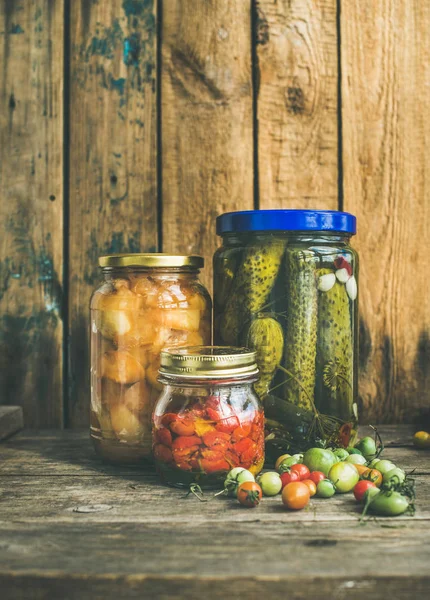 Autumn seasonal pickled vegetables — Stock Photo, Image