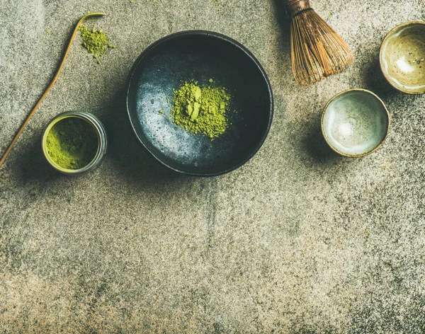 Matcha çay gibi demleyin için Japon araçları — Stok fotoğraf