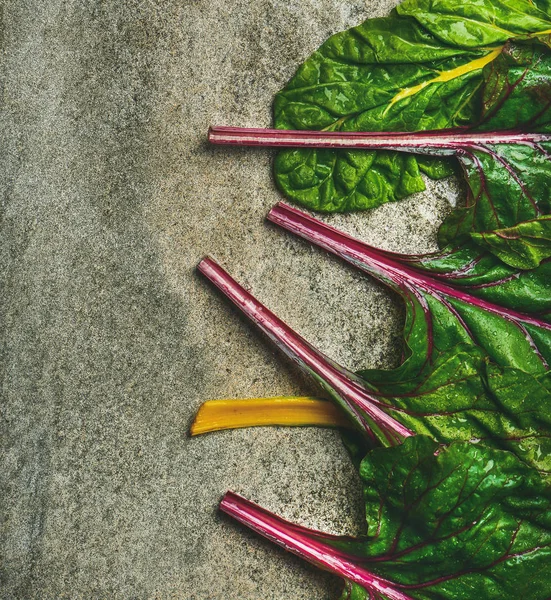 Taze yaprakları swiss Chard — Stok fotoğraf