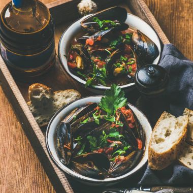 Belçika haşlanmış midye