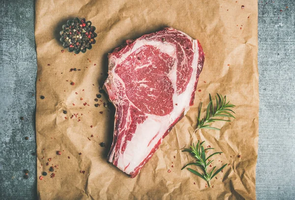 Nyers marha steak marhapecsenyét — Stock Fotó