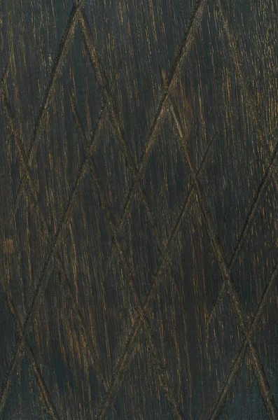 切欠きを有する暗い木目テクスチャ — ストック写真