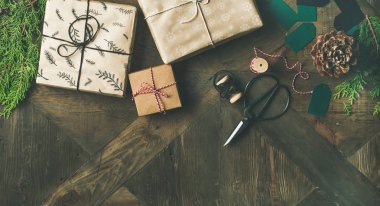 Noel ve yeni yıl tatil hazırlanma