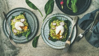 Healthy vegetarian breakfast 