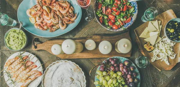 Holiday celebration table setting — Stock Photo, Image