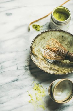 Matcha çay gibi demleyin için Japon araçları
