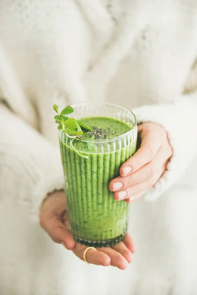 Frullato verde matcha — Foto Stock