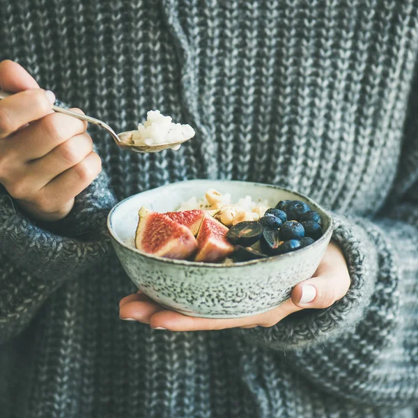 Здоровый зимний завтрак — стоковое фото