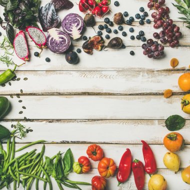 Arka plan yemek Helathy çiğ vegan gıda
