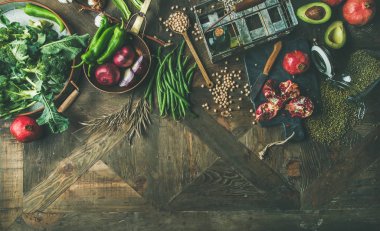 Kış vejetaryen, vegan gıda maddeleri yemek