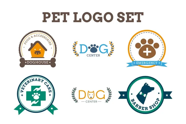 Köpek Etiketler ve stickerlar kümesi