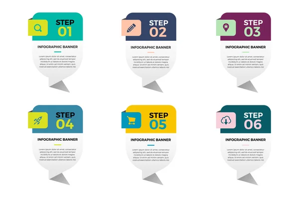 Buble konuşma Infographic tasarım öğesi afiş.