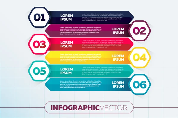 Modern altıgen infographics seçenekleri afiş. Vektör çizim. iş akışı düzeni, diyagram, numarası seçenekleri, web tasarım için kullanılabilir.