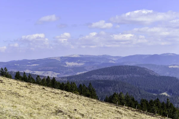 Widok Feldberg Góry Belchen — Zdjęcie stockowe