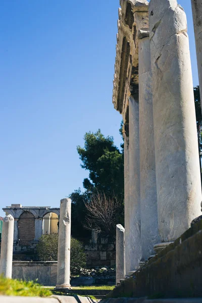 Antike Griechische Marmorsäule Athen — Stockfoto