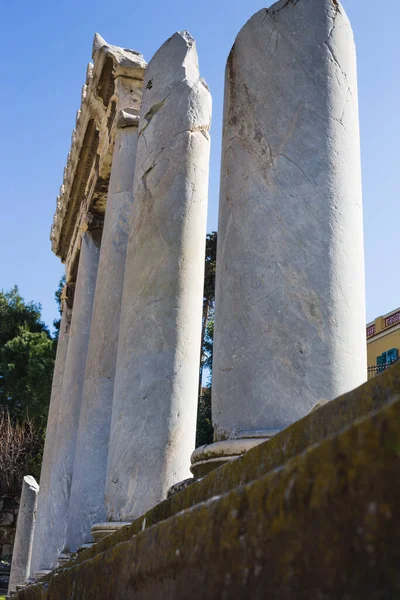 Ancient Greek Marble Pillar Athens — Stock Photo, Image
