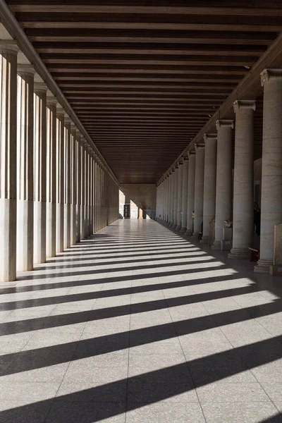 Colonata Velha Bonita Agora Antigo Atenas Greece — Fotografia de Stock