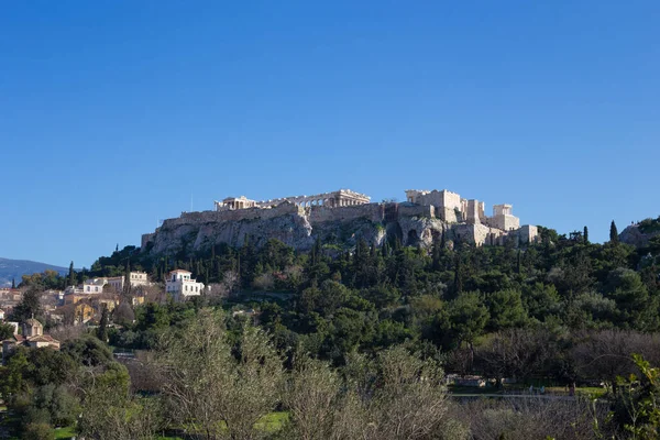 Beautiful View Acropolis Greece Athens Afternoon — Stock Photo, Image