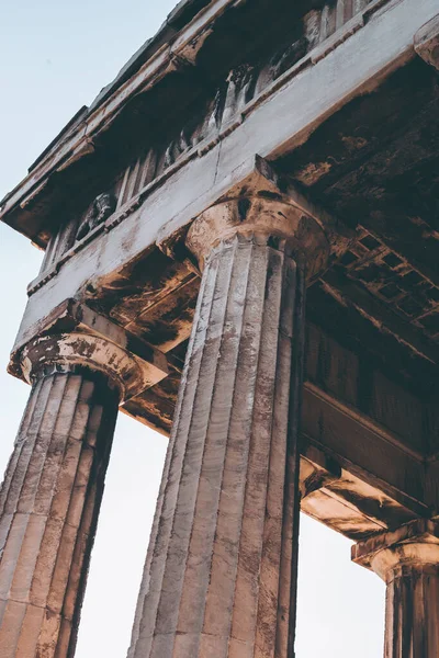 Colonata Velha Bonita Agora Antigo Atenas Greece — Fotografia de Stock