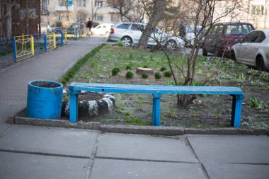 Ukrayna 'da Kiev' de açık mobilya ahşap bank