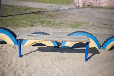 Ukrayna 'da Kiev' de açık mobilya ahşap bank